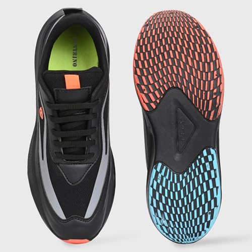 Image of Centrino Casual Sneakers for Men | Shoes for Man Stylish | Lightweight Lace-Up Canvas Shoes with Cushioned Insole | Breathable Comfortable Walking Shoes | Anti-Skid Sole | Mens Shoes for Office Outings (6832)