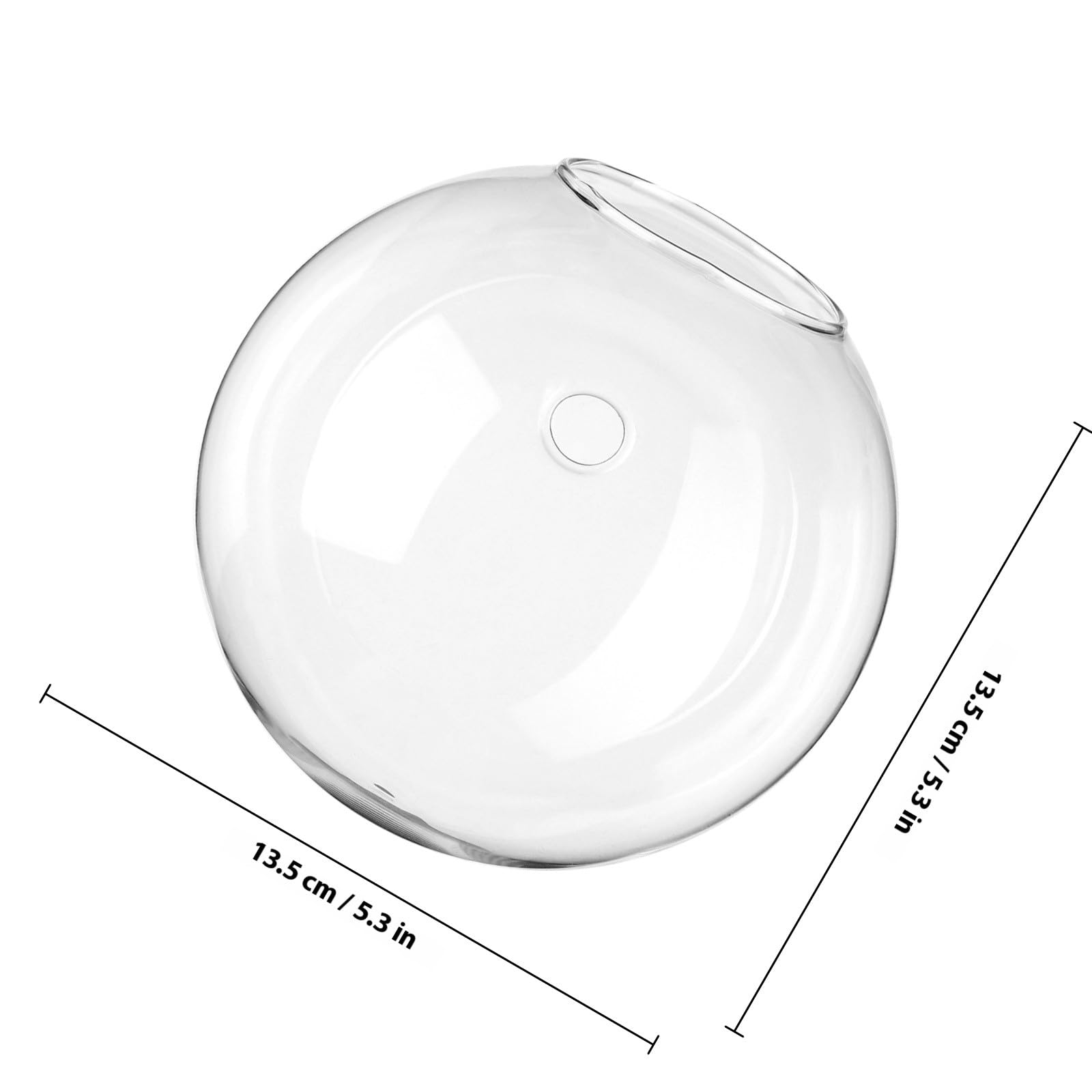 SHINEOFI Jardinières Murales en Verre Transparent Lot de 4 Vases Muraux pour Boutures Station de Propagation Suspendue pour Plantes d'Intérieur Décoration Salon Cuisine