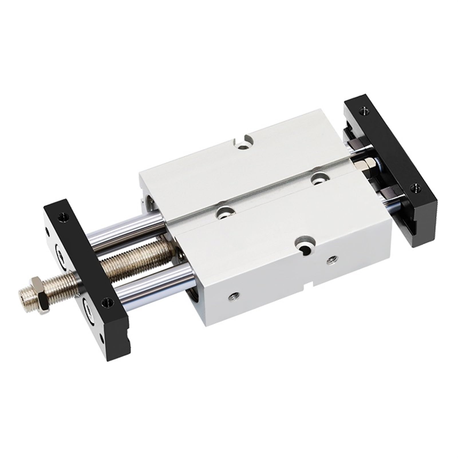 Pneumatischer TNJ-Zylinder mit Doppelwelle und Doppelstange, einstellbarer Hub, TN10/16/20/25/32 mm Bohrung, 20/30/40/50/75/100 mm Hub, 1 Stück(Stroke 100-50mm,TNJ 32mm Bore)