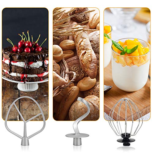 DEEYA Küchenmaschine 800W Knetmaschine 6-stufige Geschwindigkeit 4,2 Liter Edelstahlschüssel mit Rührbesen, Knethaken… – Bild 7