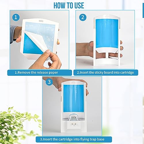Image of OSVDO Trap Refills, Flying Insect Trap Refill Kit NO Device - 4 Pcs Glue Cards, Each Glue Card Lasts up to 65-Day or Until Full Flying Insect Trap (4 x Refills)