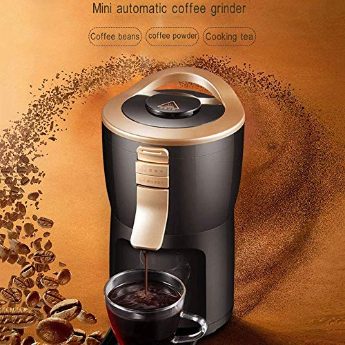 LKNJLL Kaffeemaschine, Haushalt beweglicher kleine Schleifen Kaffee, Bohnenpulver – Bild 5