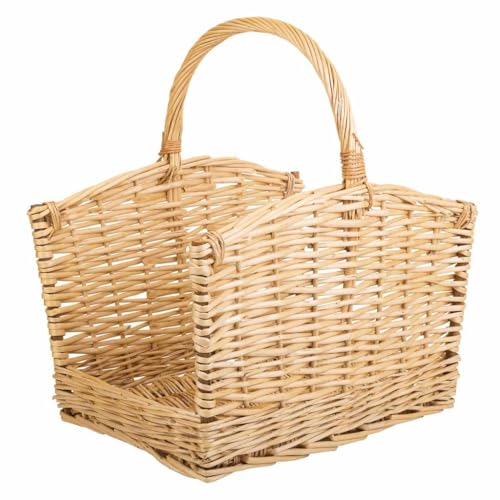 WANDERLUST DECO Leñero de Mimbre 49x36x52