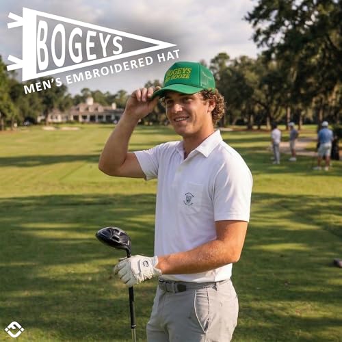 Image of Funky Junque Golf Trucker Hat | Lightweight Golf Trucker Rope Hat with Adjustable Snapback, Golf Course and Weekend Wear, Funny Golf Hats for Men and Women