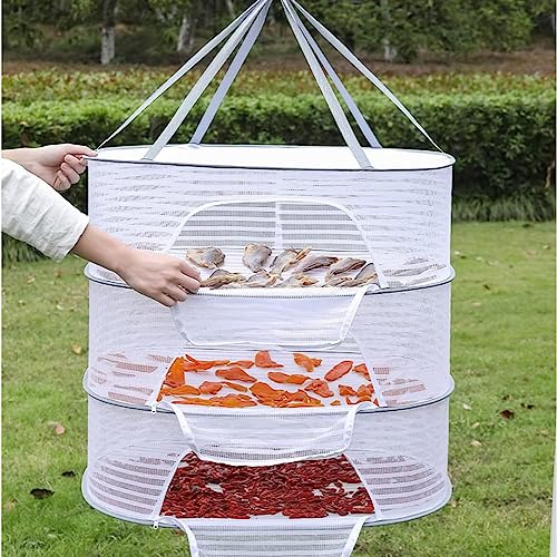 Image of Hanging Drying Netting Fish Net Drying Rack for Vegetables Clothes Underwear 50x70cm Three Layer|Hydroponics & Seed Starting |Tents Tarps & Shelves|1 Drying Net Basket