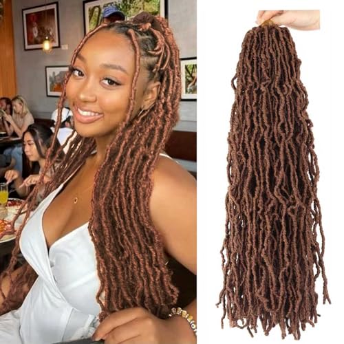 8 Packs Soft Locs Crochet Hair 18 Inch for Butterfly Locs Faux Locs Crochet Hair for Black Women (30, 18 Inch(Pack of 8))