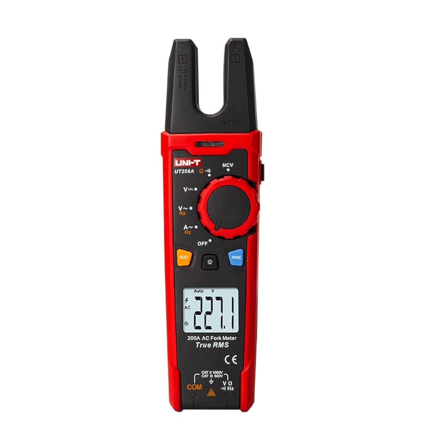 UNI-T Uni-trend Multimeter clamp meter UT256A UT256B Ture RMS Digital Clamp Fork Meter Multimeter AC/DC Voltage Current Resistance Capacitance NCV Test Backlight(UT256A)