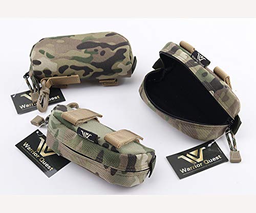 Warrior Quest Anti-Shock 1050D Nylon Molle Sunglass Case - Protective Eyeglasses Case Safety Glasses Case Sunglasses Box Mens Eyeglass Case (Semi-Hard Case) - Thumbnail 4