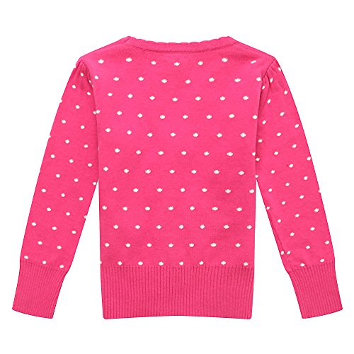 Richie House Little Girls' Cardigan Sweater with Matching Buttons Size 12M-4 RH08423