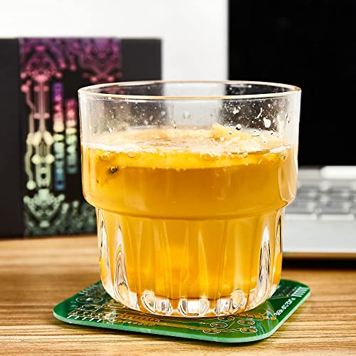 Elevate Your Space: Review of PCB-Design Green Coasters for Tech Enthusiasts