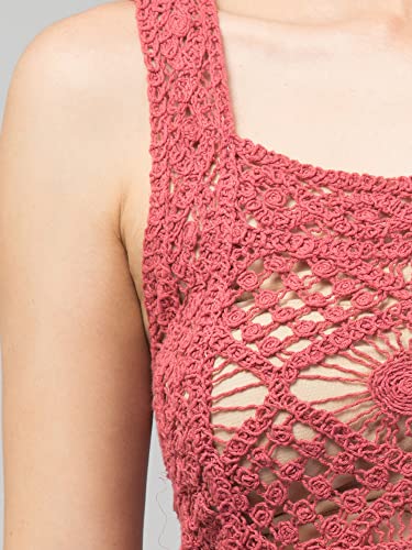 Image of Women Girls Solid Crochet Top