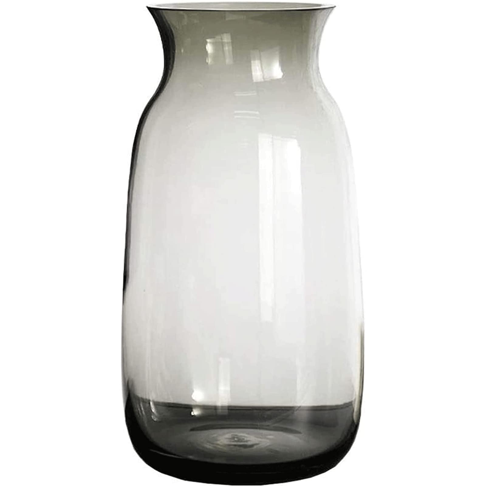 Ngdfgr As Known Fashion Transparent The Vase Hand Craft Smooth And Round Mouth Vase Stable Thickened Flat Bottom Flower Vases Decoration (A),A