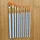 10 Stück Pinselset,hochwertige Künstler PinselSets mit Holzgriffen,Premium Nylon Acrylfarben Pinsel,Malerei Ölfarben Brush Set,für Künstler, Erwachsene und Kinder