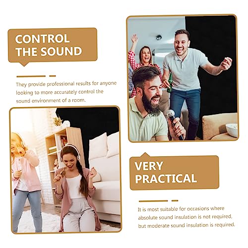Paneles absorbentes de sonido 6 piezas para reducción de ruido en estudios en casa, gimnasios y oficinas, decoración acústica de pared autoadhesiva miniatura 6