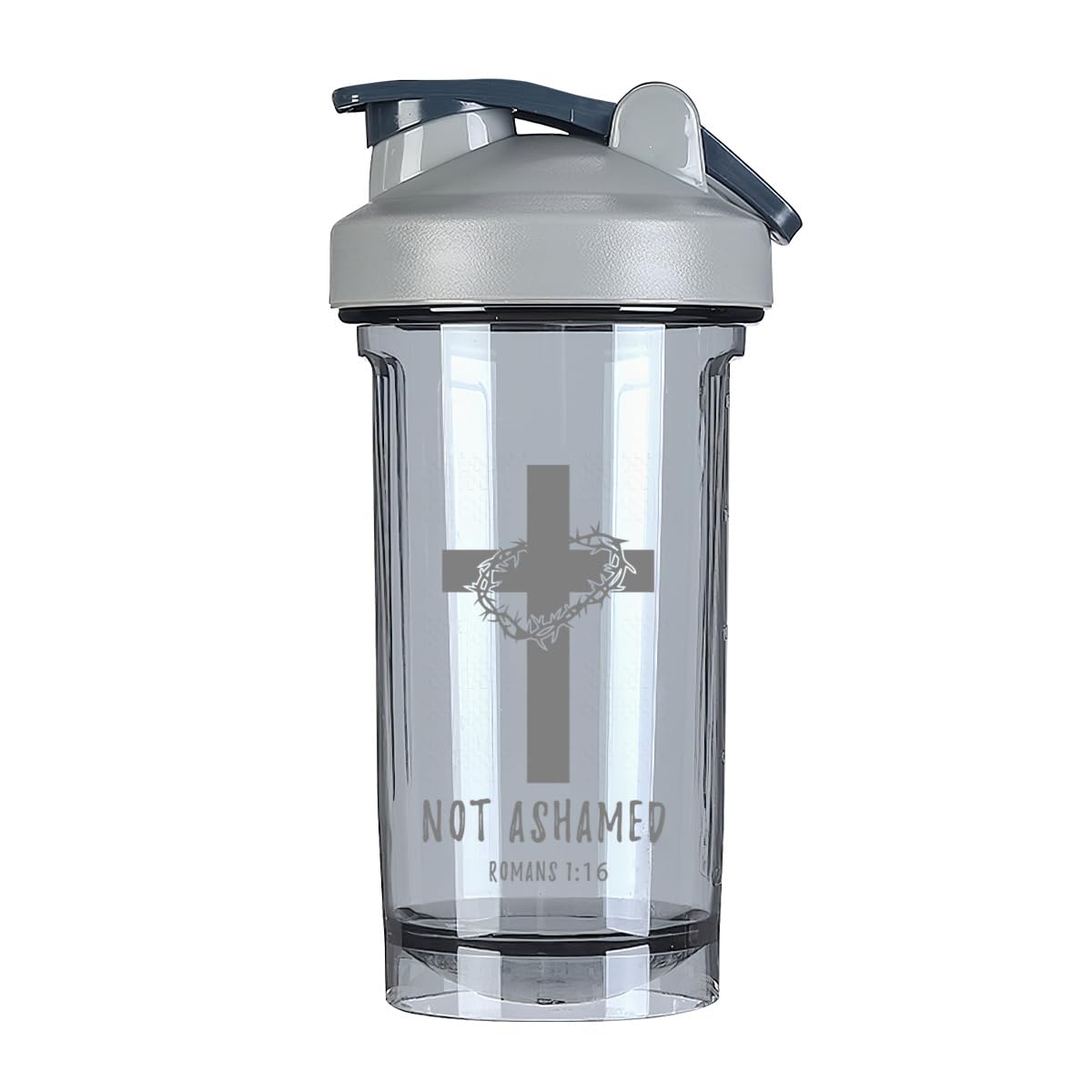 Religious Christian Faith Jesus (5) 18 Ounce Shaker Cup,Fashion Theme Pattern Shaker Bottle Leak-proof Workout Shake Bottles 500ML/18 oz Perfect for Pre Workout-3-1