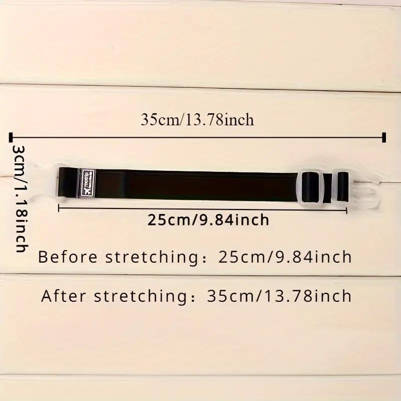 Image of Ximimark 6pcs Colorful Luggage Belts, Travel Portable Adjustable Luggage Seat Belt with Release Buckle, Luggage Travel Accessories, Easy to Carry, Car Travel Outdoor Practical Straps