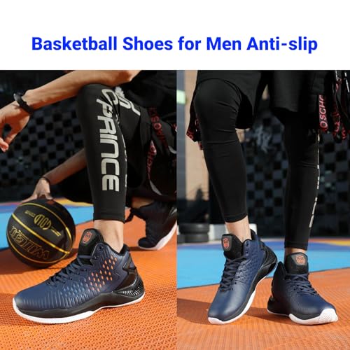 Image of Beita Mens Basketball Shoes High Upper Breathable Sports Shoes Anti Slip