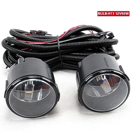 Conjunto De Farol De Nevoeiro Dianteiro De 55W 12V Lâmpada De Circulação Diurna Front Bumper Frame C
