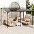 Tangkula 10x13 Ft Lean-to Wall-Mounted Gazebo, Large Hardtop Pergola with Sloped Polycarbonate Roof, Aluminum & Metal Frame, Heavy-Duty Permanent Shelter for Deck Porch Backyard (Black,10x13 FT)