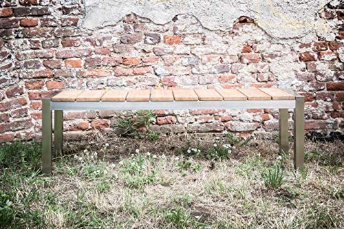 Greemotion Gartenbank San Diego Aus Teak Holz 2 Sitzer Holzbank Ohne Lehne Garten Sitzbank Wetterfest Teakholz Bank Massiv Mit Edelstahl Fur Draussen Braun 15 2 X 5 X 1 4 Cm Gartenmobel Depot De