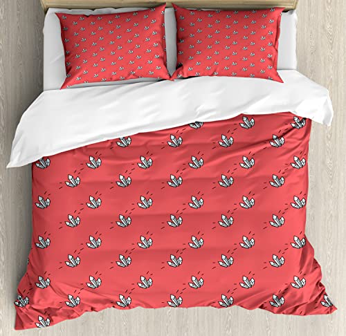 Ambesonne Abstract Art Duvet Cover Sets, Tattoo Style Crystal Like