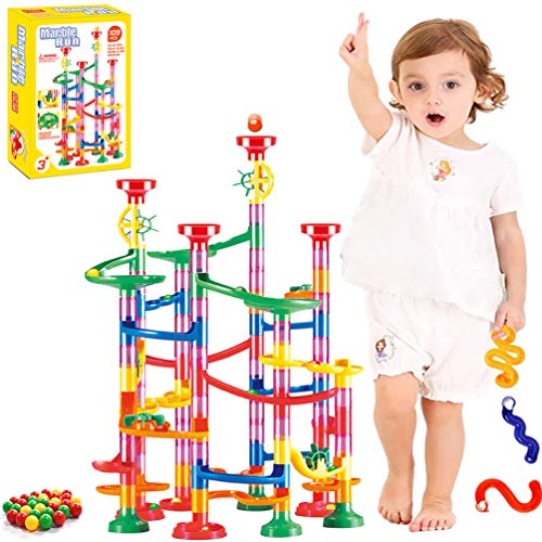 Upworld Marble Run Toy for Kids, 109 PCS Upgrated Marble Runs Marble Maze Race Track Game Set, STEM Educational Learning Toy Construction Building Blocks for Boys and Girls 3+ Years Old