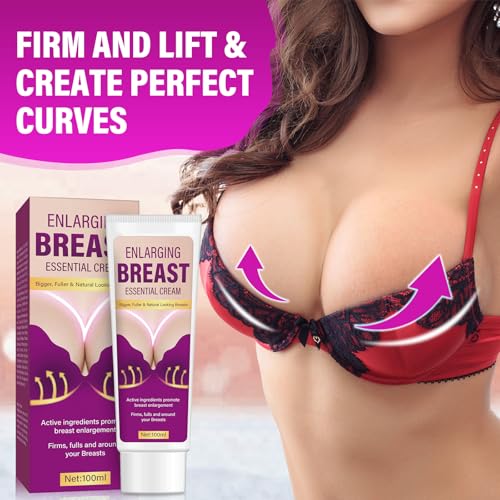 Breast Enhancement Cream, Natural Breast Enlargement Firming and Lifting Cream, Plumps & Lifts your Boobs & Improves Sagging Breasts, Fast Growth
