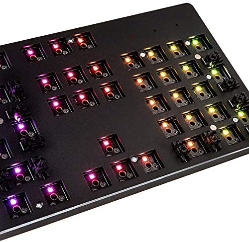 Glorious GMMK Modular Mechanical Gaming Keyboard ISO Layout- RGB LED Backlit, Brown Switches, Hot Swap Switches (Black) (Full Size) (Renewed)