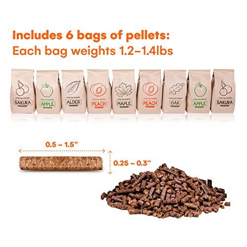Zorestar Smoker Pellets Variety Pack 100 AllNatural Wood Smoking