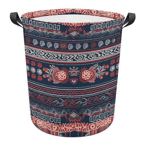 Panier à linge pliable de grande capacité avec sac imprimé