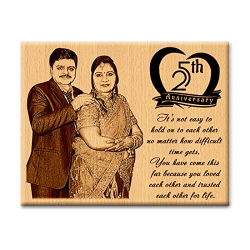 Incredible Gifts 25th Wedding Anniversary Rectangular Wall Mount ...