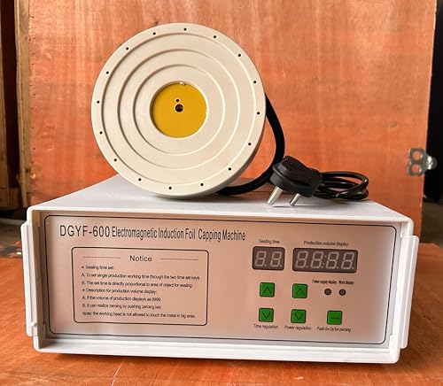 Image of Manual Induction Sealer | Heavy Duty DGYF- 600 C Portable Induction Sealer | Electro-Magnetic Induction Sealing Package Machine | Seal 50pcs /min | Bottle Diameter: 20-120 mm