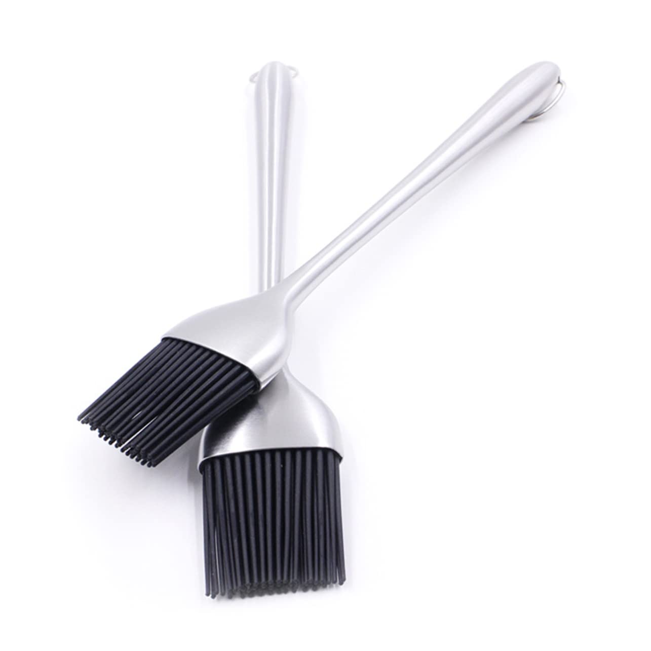 Pennello Per Barbecue In Silicone E Acciaio Inox - Spazzola Per Griglie - Resistente Al Calore - Lunghezza 27 Cm - Foto 5