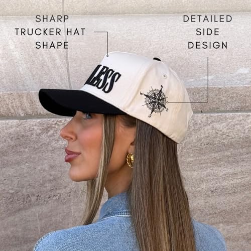 Image of Vintage Fashion Trucker Hat | Men & Women | Trendy Cute Retro Red Caps for Country & Western | Camo Fur Cotton | Snapback