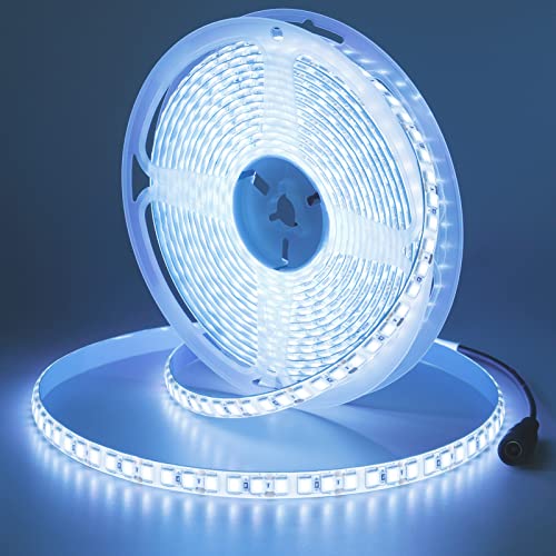 JOYLIT 24V Tira De Luces LED De Neon Blanco Frío 6000K 5M Impermeable IP67 4MM Estrecho, Uniforme Brillo Decoración Tira De LED Para El Dormitorio