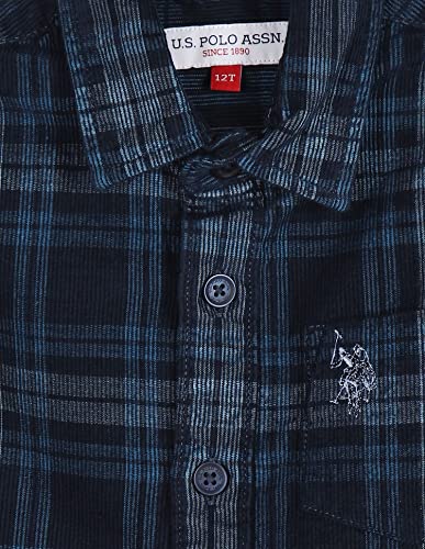 Image of U.S. POLO ASSN. Boy's Checkered Regular Fit Shirt