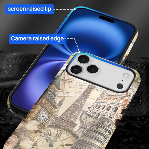 Coque iPhone 17 Pro Max de qualité supérieure mate au design européen rétro - 6