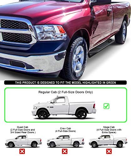 Estribos de acero inoxidable 6.5 pulg para Dodge Ram miniatura 2