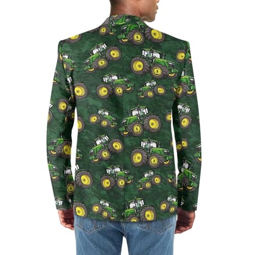 Casaul Blazer for Men's Sport Coat Lightweight One Button Business Suit Jackets with 2 Pockets2