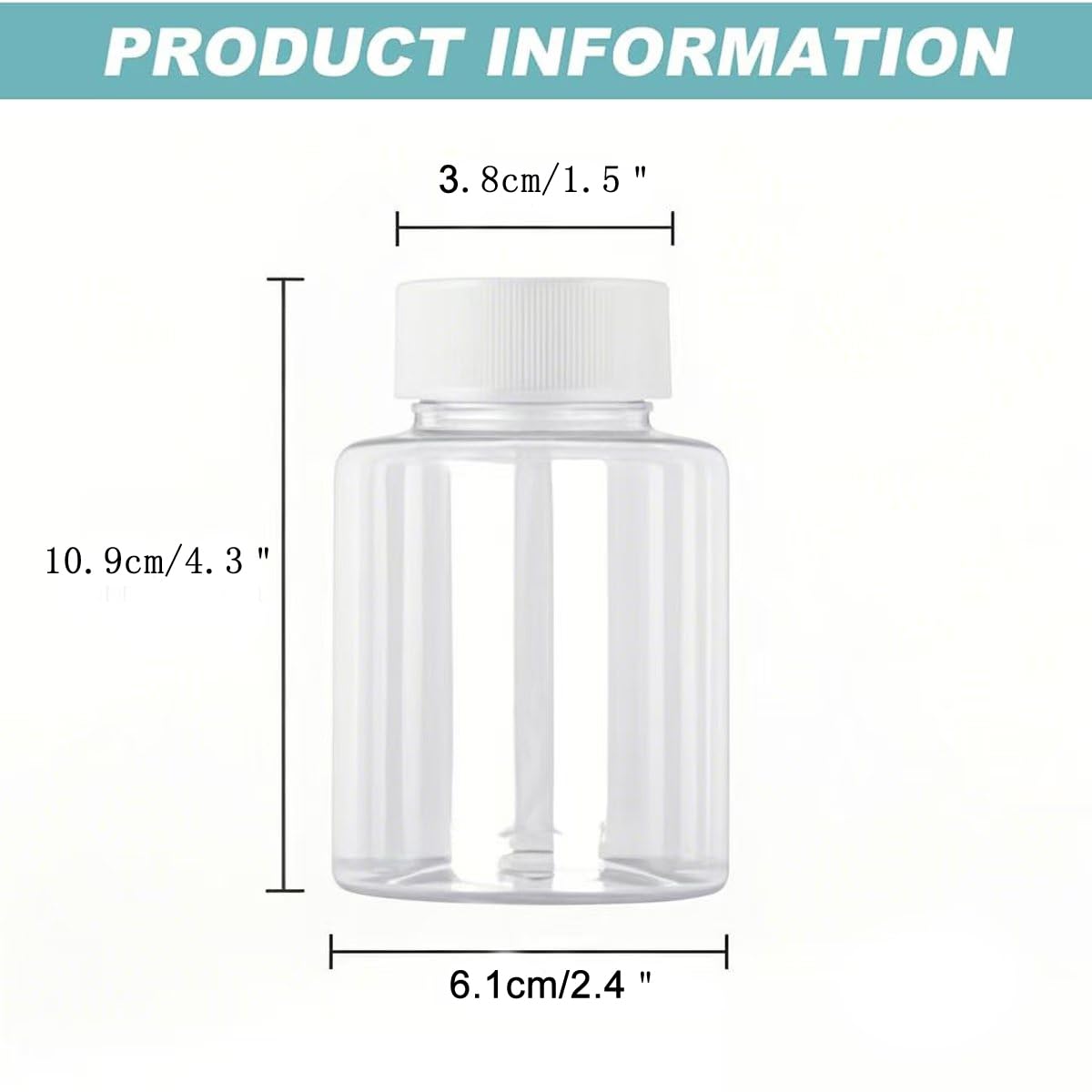 6 botellas pequeñas de plástico de 7 onzas / 200 ml con tapas, reutilizables, a prueba de fugas, botellas de PET para chupitos de jengibre, mini tarros de plástico transparentes para batidos, agua
