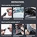 ACEBON 2-in-1 Emergency Car Escape Tool - Spring-Loaded Window Breaker & Seatbelt Cutter, Compact Lifesaver for Families, Portable Keychain Design (Blue)