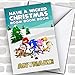 Sonic Boom Have A Wicked Christmas Holiday Personalized Children's Christmas Holiday Card |Custom Greetings Card Personalized Holiday Cards, Birthday Cards, Christmas Cards, Lots of Designs| Standard Or Jumbo Large Personalized Card