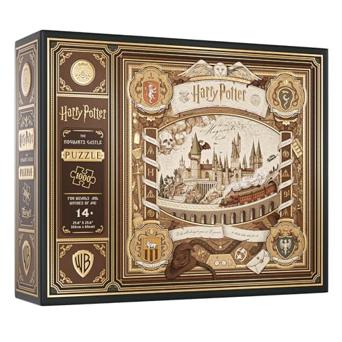 theory11 Harry Potter Jigsaw Puzzle - 1,000 Piece Jigsaw Puzzle - Officially Licensed Harry Potter Merchandise & Collectibles - Precision Fit and Premium Quality - Intermediate Puzzle