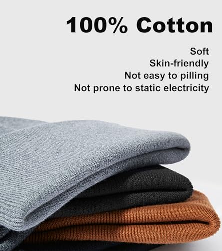 100% Cotton Baby Beanie Toddler Boys Girls Kids Winter Hat Knit Winter Warm Cap Newborn Infant Cuffed Caps2