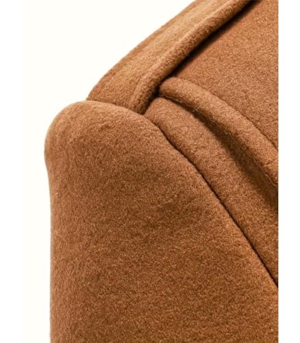 Image of INVACHI Men's Wool Blend Coat Single Breasted Trench Coat Thermal Business Winter Coat with Removeable Collar