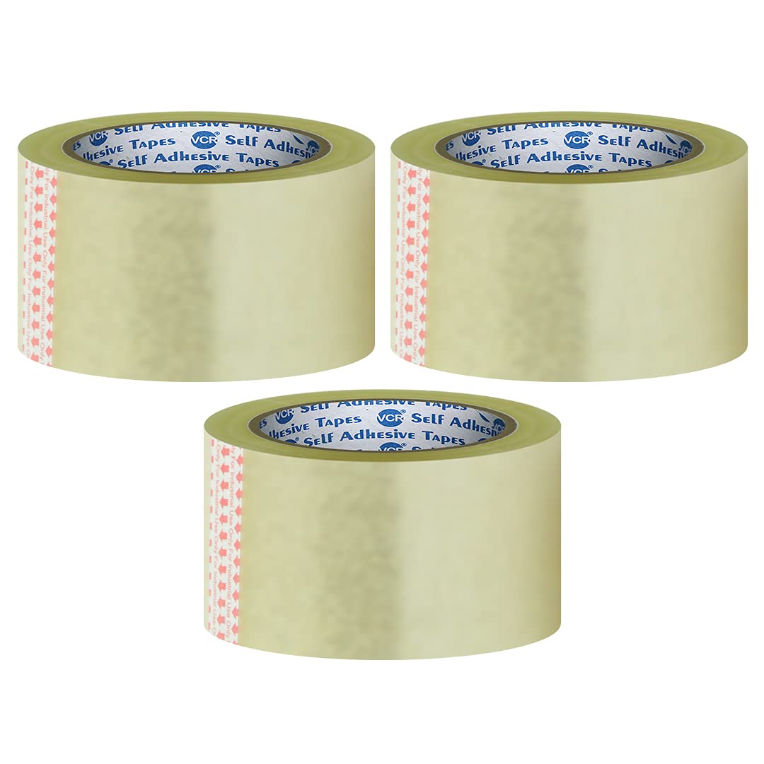 VCR Self Adhesive Transparent Cello Tape - 65 Meters in Length - 60mm / 2.5" Width - 3 Rolls Per Pack - BOPP Industrial Packaging Tape for E-Commerce Box Packing, Office and Home use (B07RXRPNXB) Amazon Price History, Amazon Price Tracker