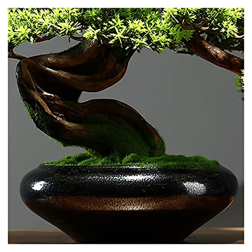 Künstlicher Bonsai-Baum Künstliche Pflanze Willkommen Kiefer Bonsai 33 Zoll hoch grüne Pflanze gefälschte Topfpflanzen, künstlicher Baum für die Veranda des Zen Wohnzimmers - Image 4