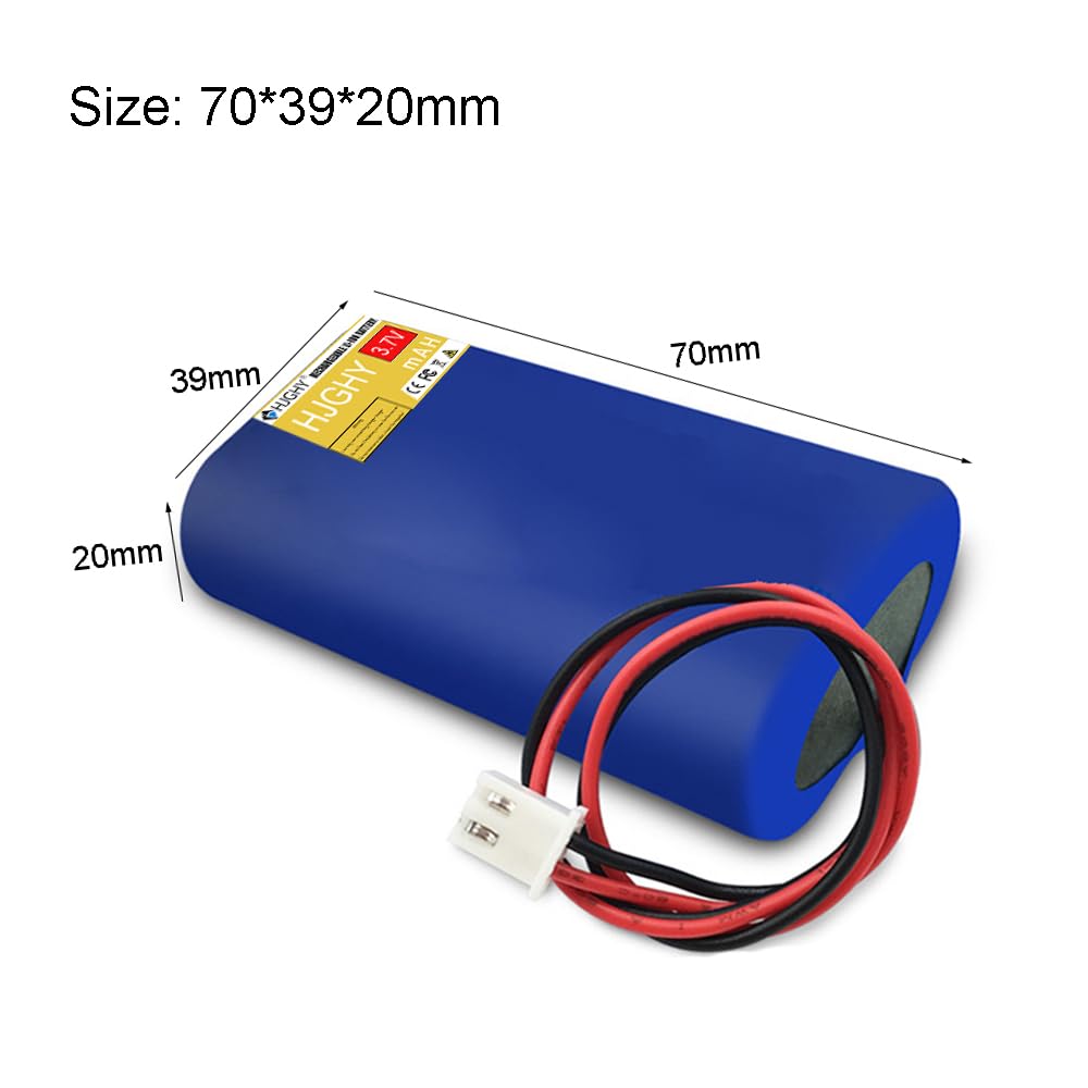 Batería de Iones de Litio de 3,7 V, 4400 mAh, 5000 mAh, 6000 mAh, 9000 mAh, batería de Iones de Litio Recargable de Repuesto para Reproductor de vídeo, Altavoz, Linterna,3.7v 6000mah