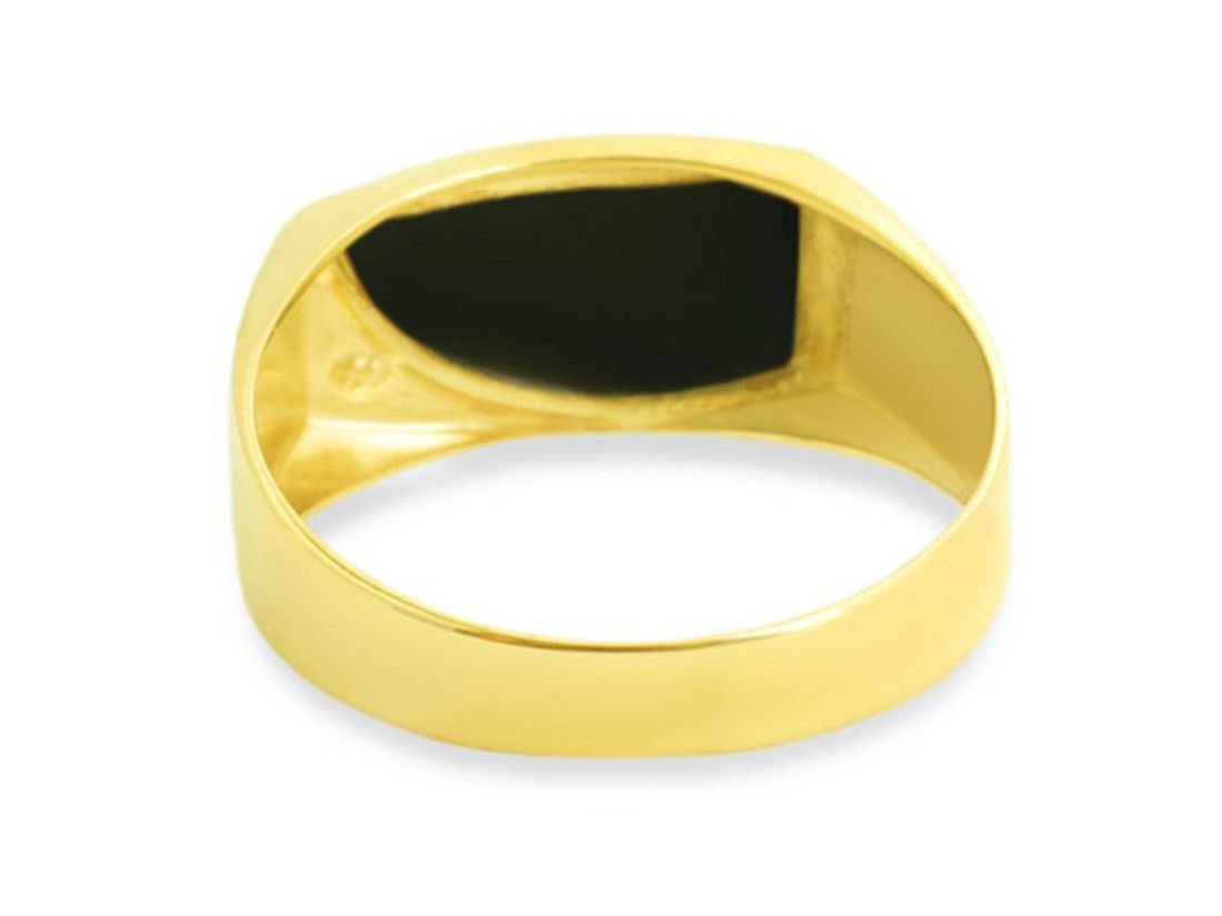 F Hinds Mens Jewellery 9ct Yellow Gold Gentlemans Diamond Set