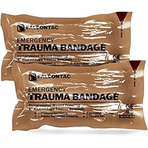 Israeli 6 Inch Emergency Compression Bandage Wound Trauma Dressing Double-Vacuum Sterile Packaging (2)